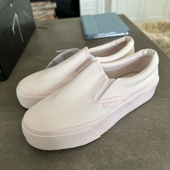NWT Superga 2306 Cotu Slip On Platform Sneakers in total pink - Picture 2 of 2